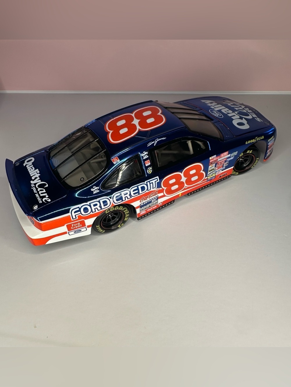 Dale Jarrett #88 Ford Quality Care “Last Lap of the Century” 1999 1:24 Diecast